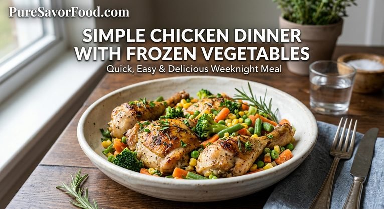 Simple Chicken Dinner with Frozen Vegetables