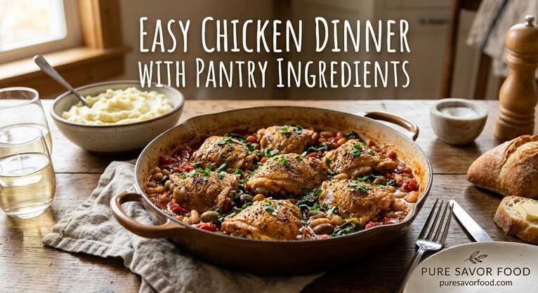 Easy Chicken Dinner with Pantry Ingredients