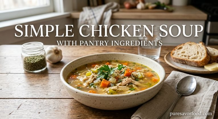 Simple Chicken Soup With Pantry Ingredients