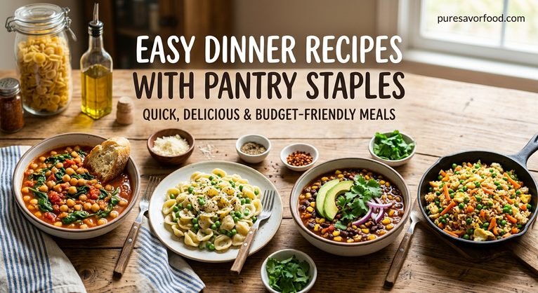 Easy Dinner Recipes with Pantry Staples: Simple Meals for Busy Nights