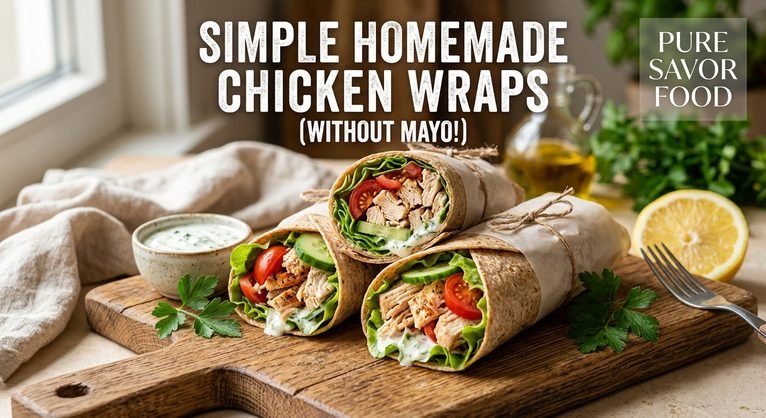Simple Homemade Chicken Wraps Without Mayo