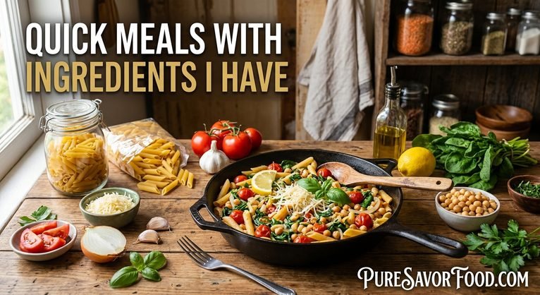 Quick Meals With Ingredients I Have: Easy Recipes for Busy Days